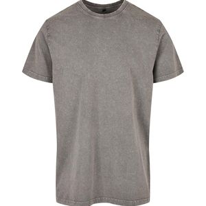 Acid Washed Round Neck Tee